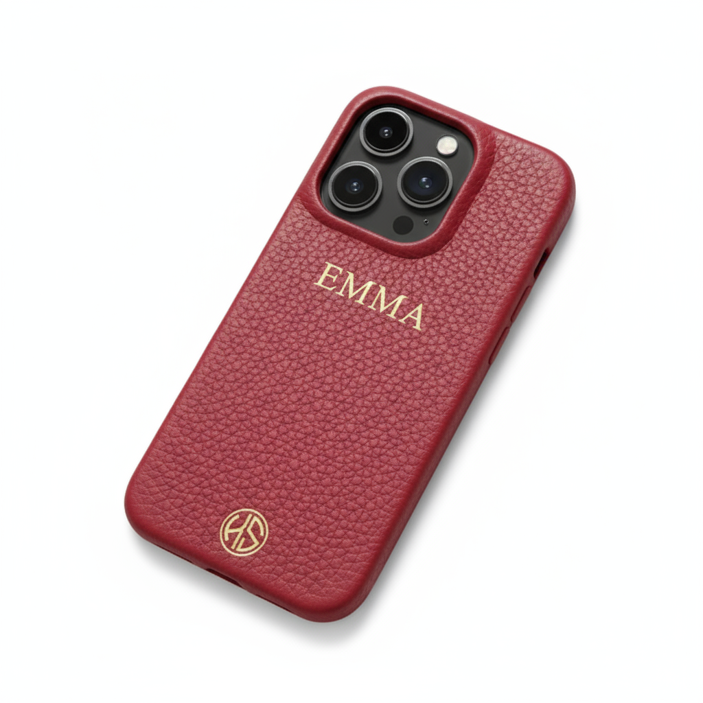 Red Pink phonecase with Emma
