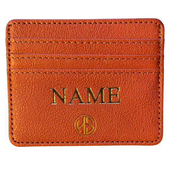 Cardholder Vegan Leather with name or initials