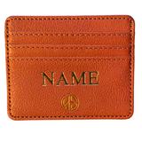 Cardholder Vegan Leather with name or initials