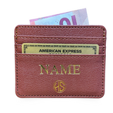 Cardholder Vegan Leather with name or initials