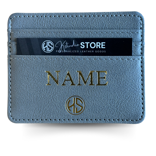 Cardholder Vegan Leather with name or initials