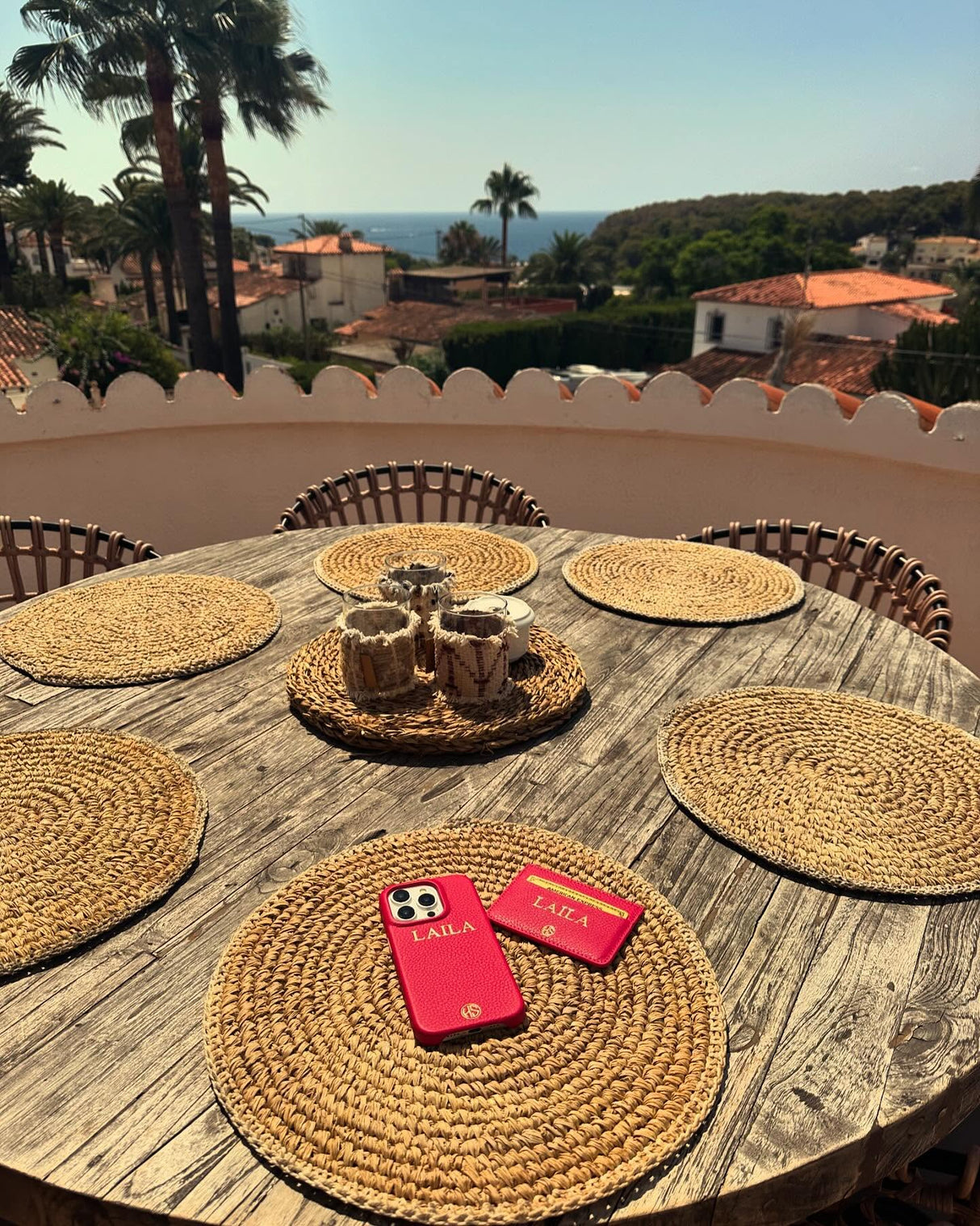 Onze Flagship leren telefoonhoes met naam of initialen