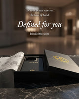 Onze Flagship leren telefoonhoes met naam of initialen