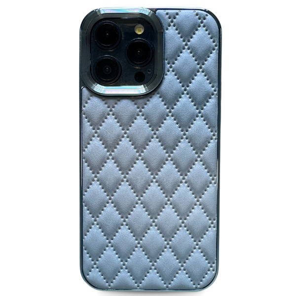 Phone case, diamond stitched vegan leather – K-Studio