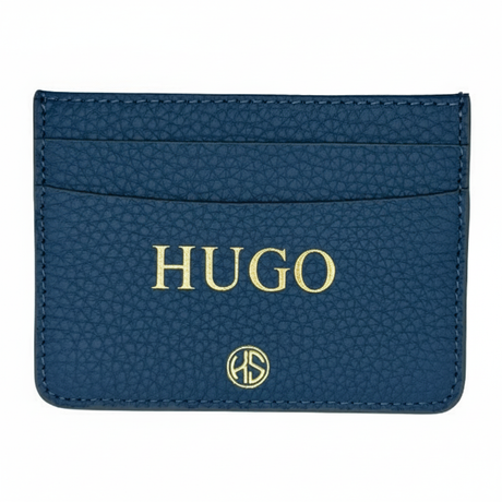 Enhanced cardholder with high-quality HUGO lettering