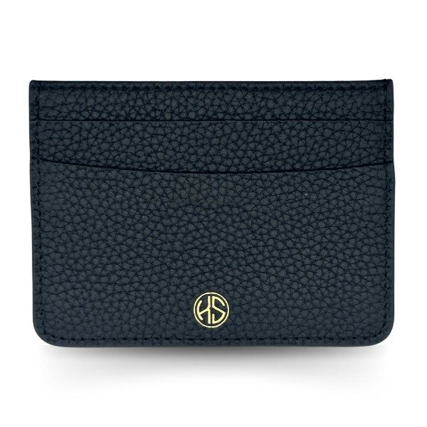 Onze Flagship kaarthouder van echt leer met naam of initialen