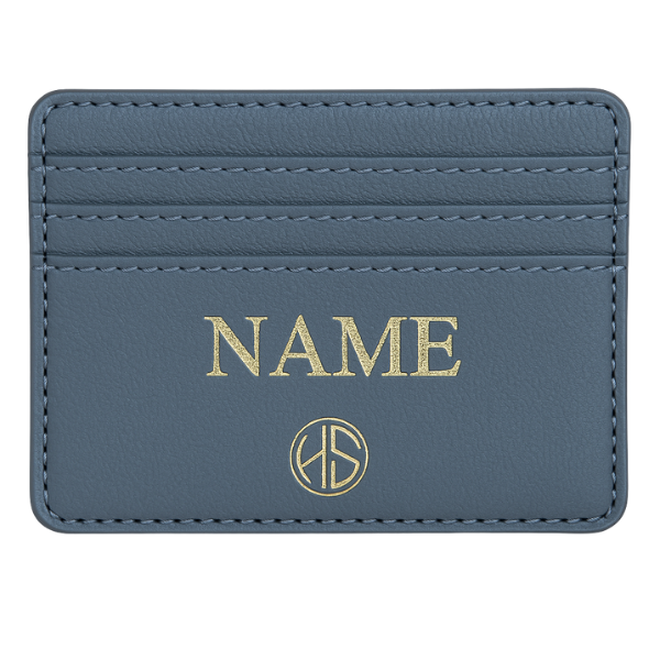 Kaarthouder Vegan Leer met naam of initialen